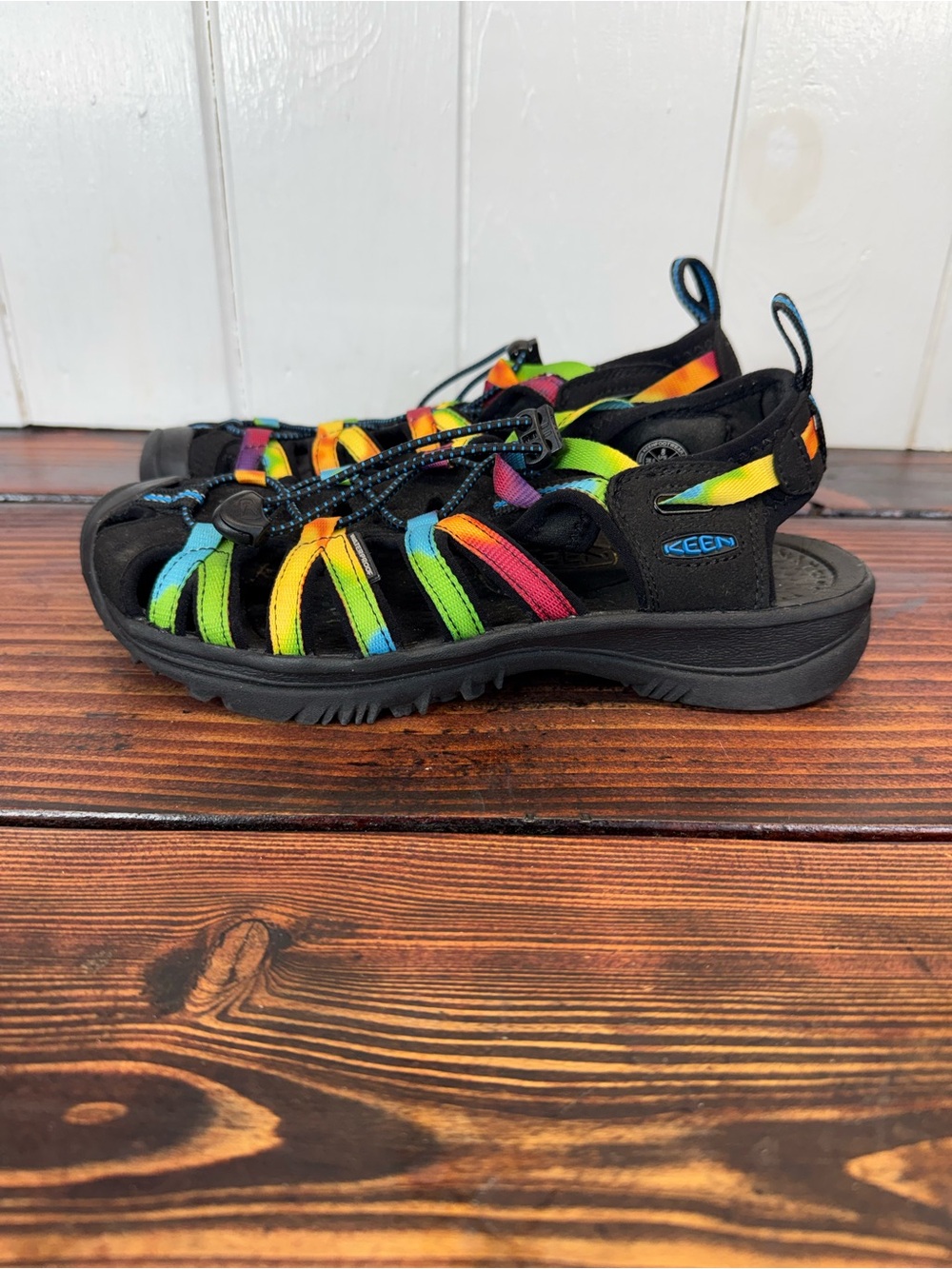 KEEN Whisper Waterproof Multicolor Rainbow Sport Sandals Women’s Size 8
